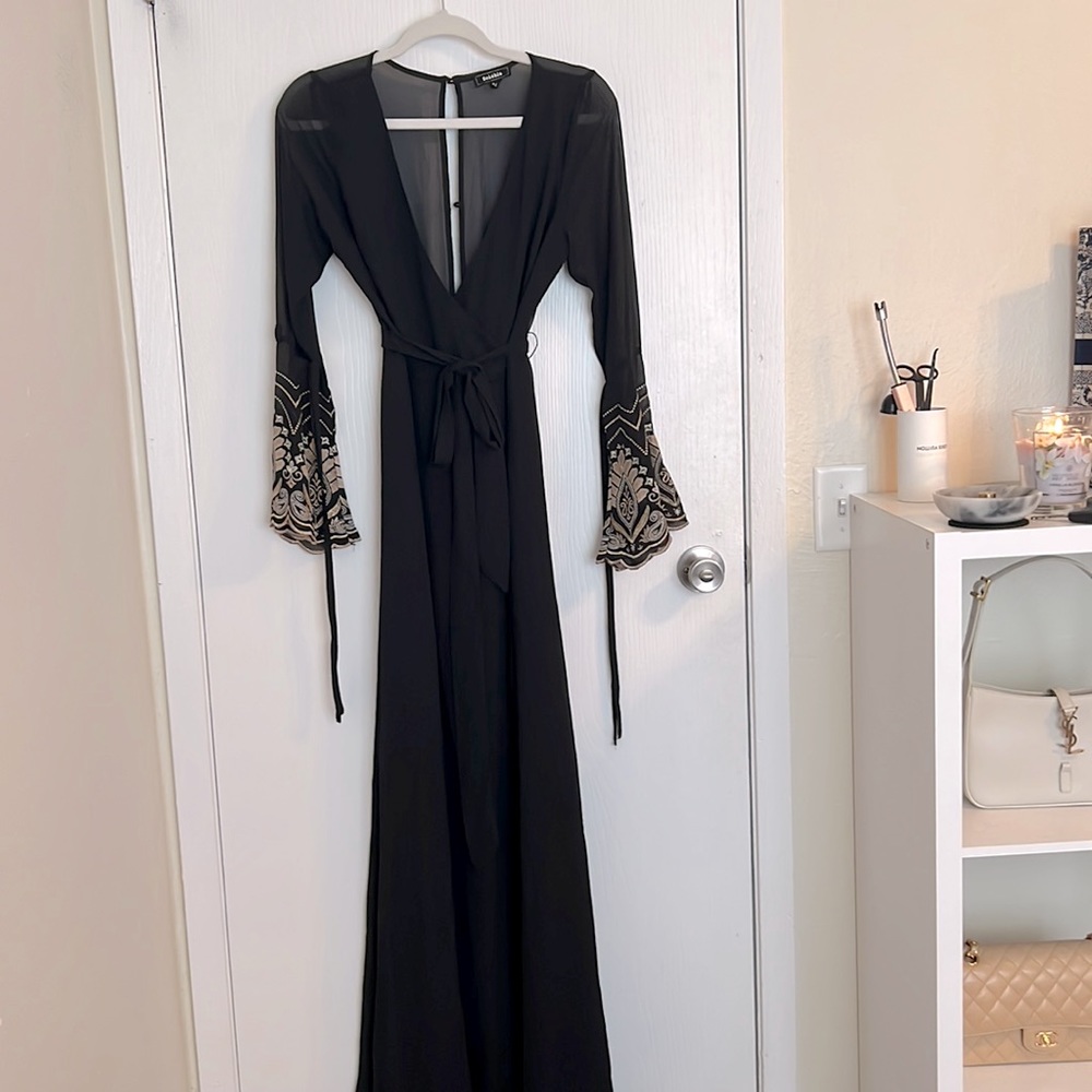 Black maxi dress